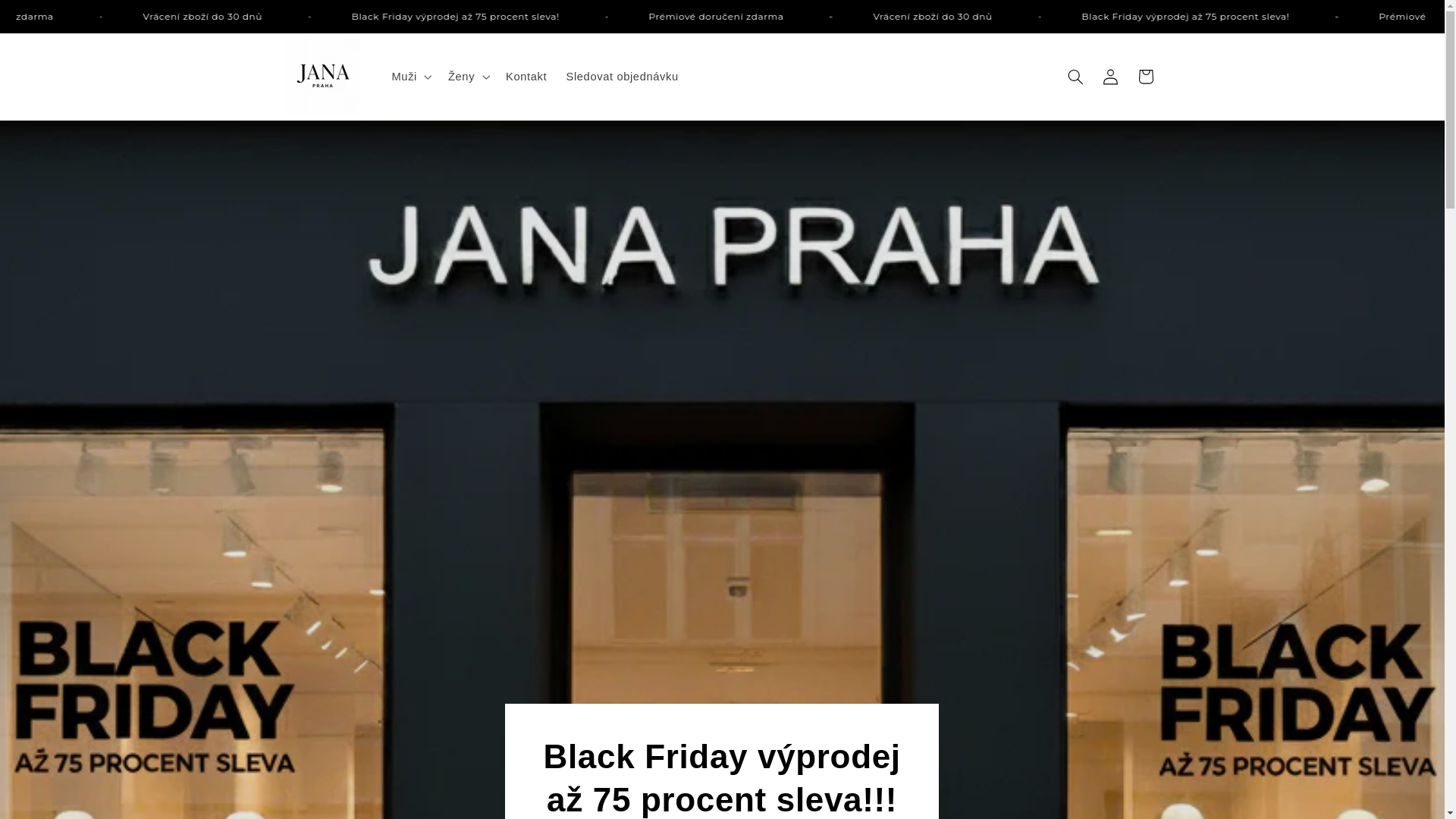 website screenshot of https://janapraha.cz/