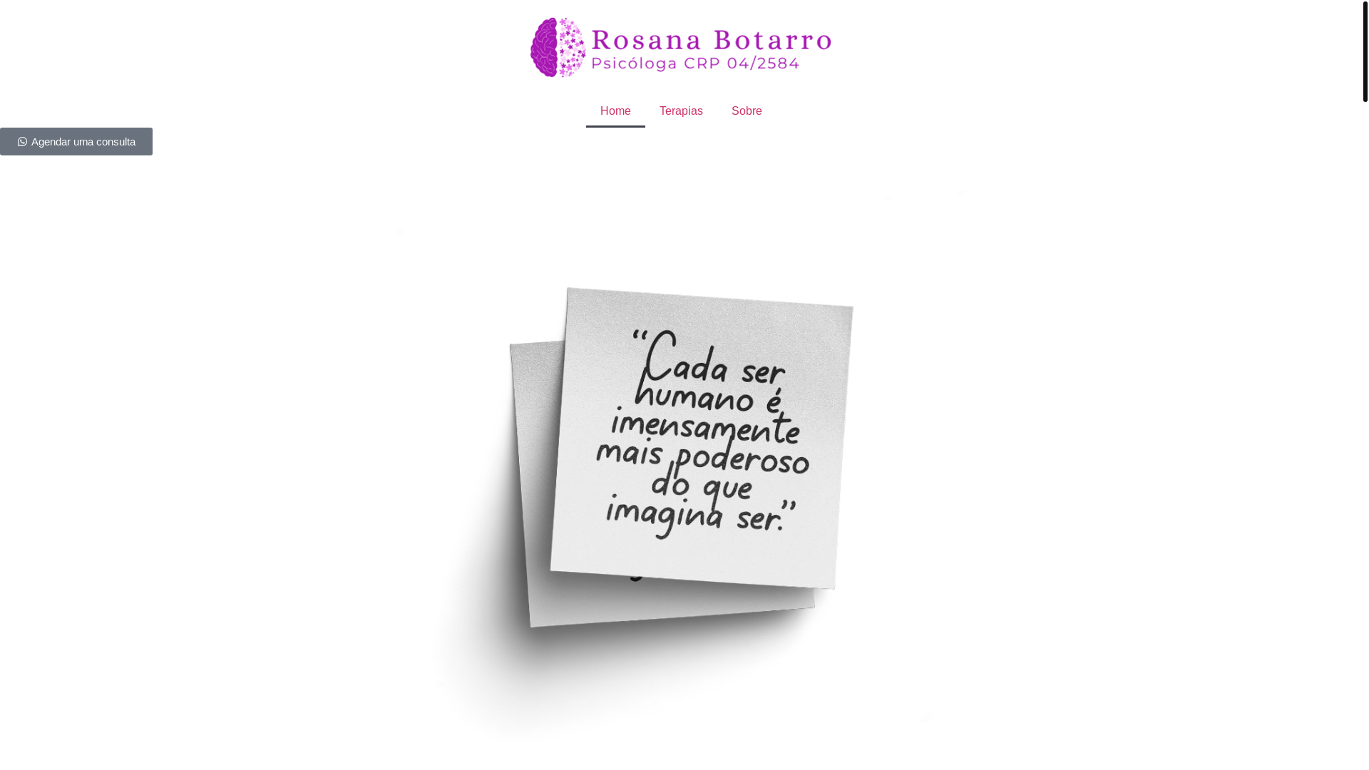 website screenshot of https://rosanabottaro.com.br/