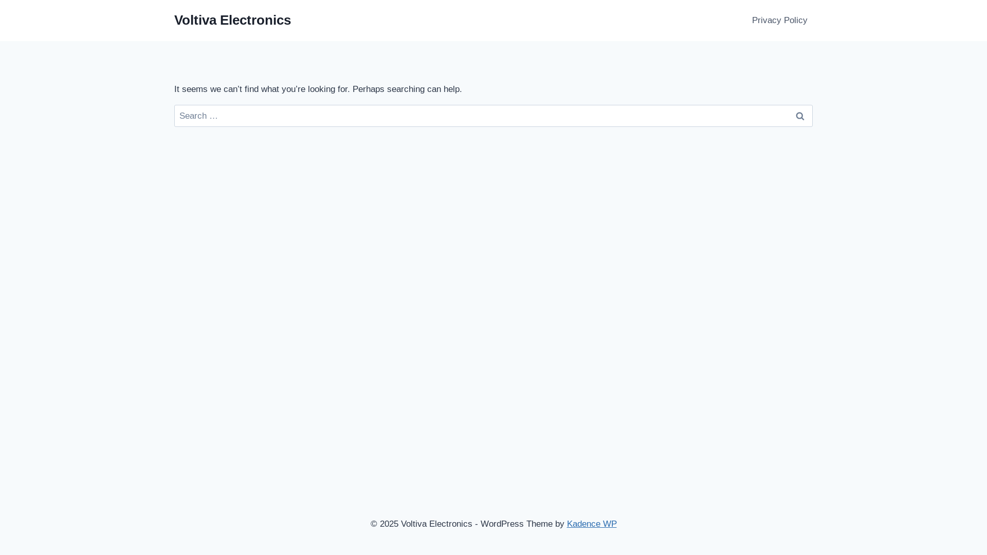 website screenshot of https://voltivaelectronics.com/