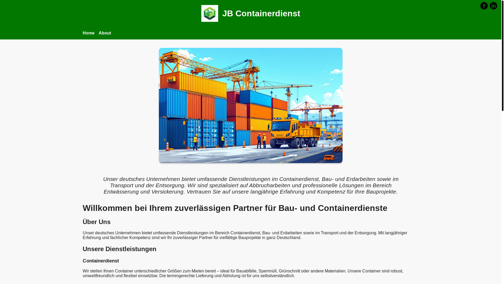 website screenshot of https://jb-containerdienst-de.pages.dev/
