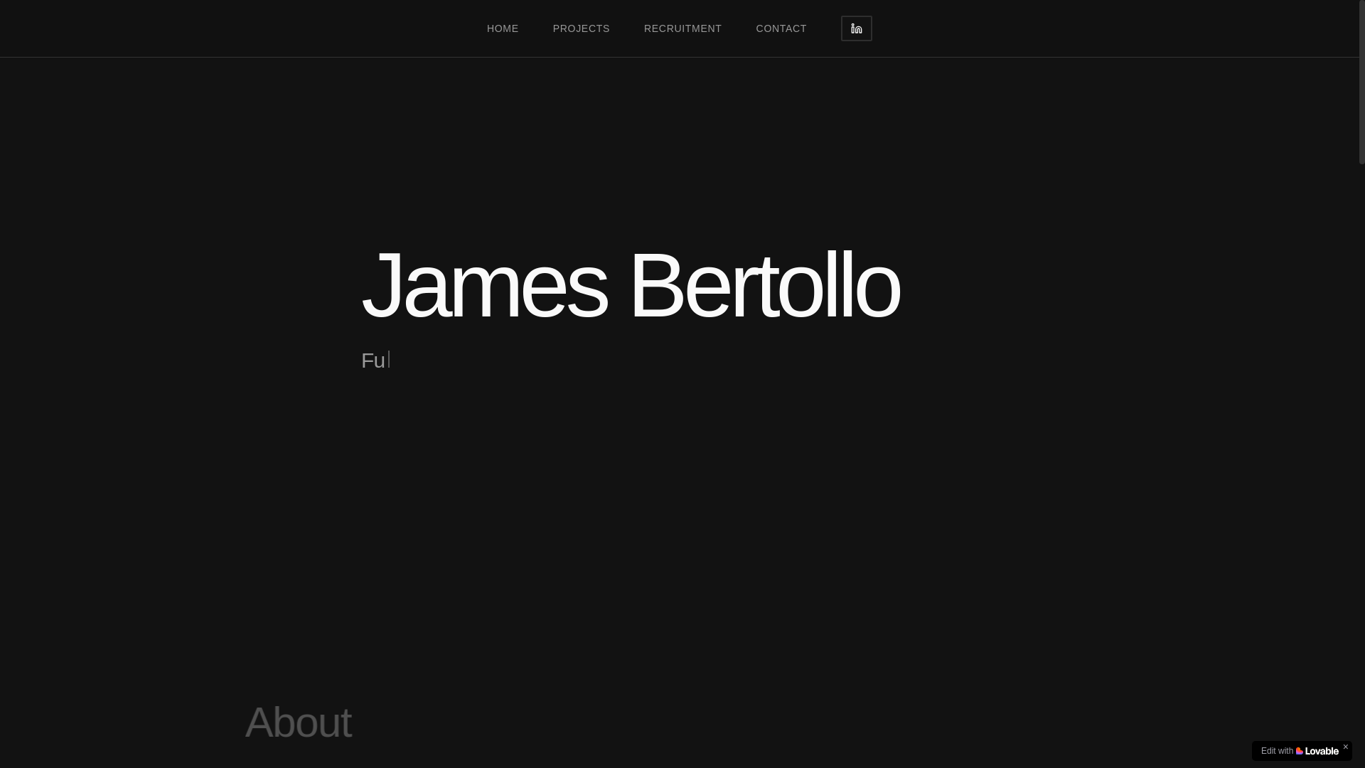 website screenshot of https://jamesbertollo.com/