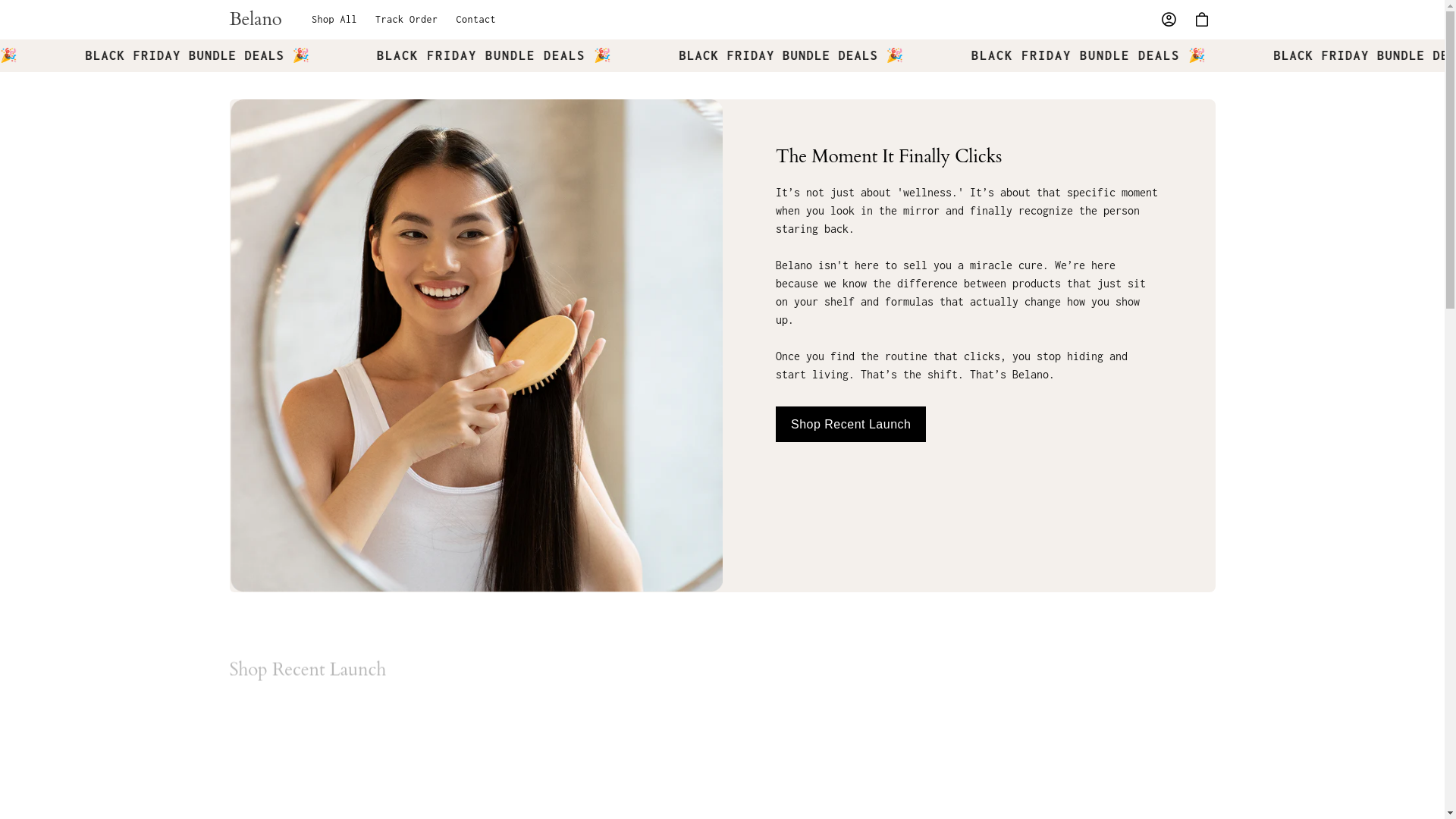 website screenshot of https://getbelano.com/