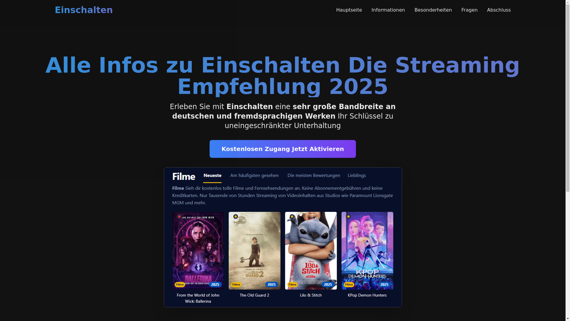 website screenshot of https://einschalten-tpar.pages.dev/