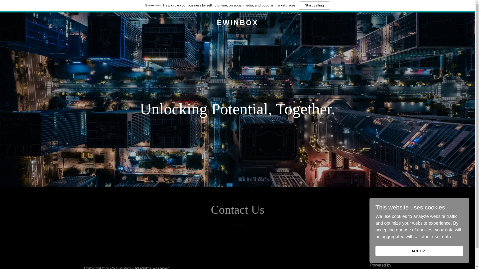 website screenshot of https://ewinbox.com/