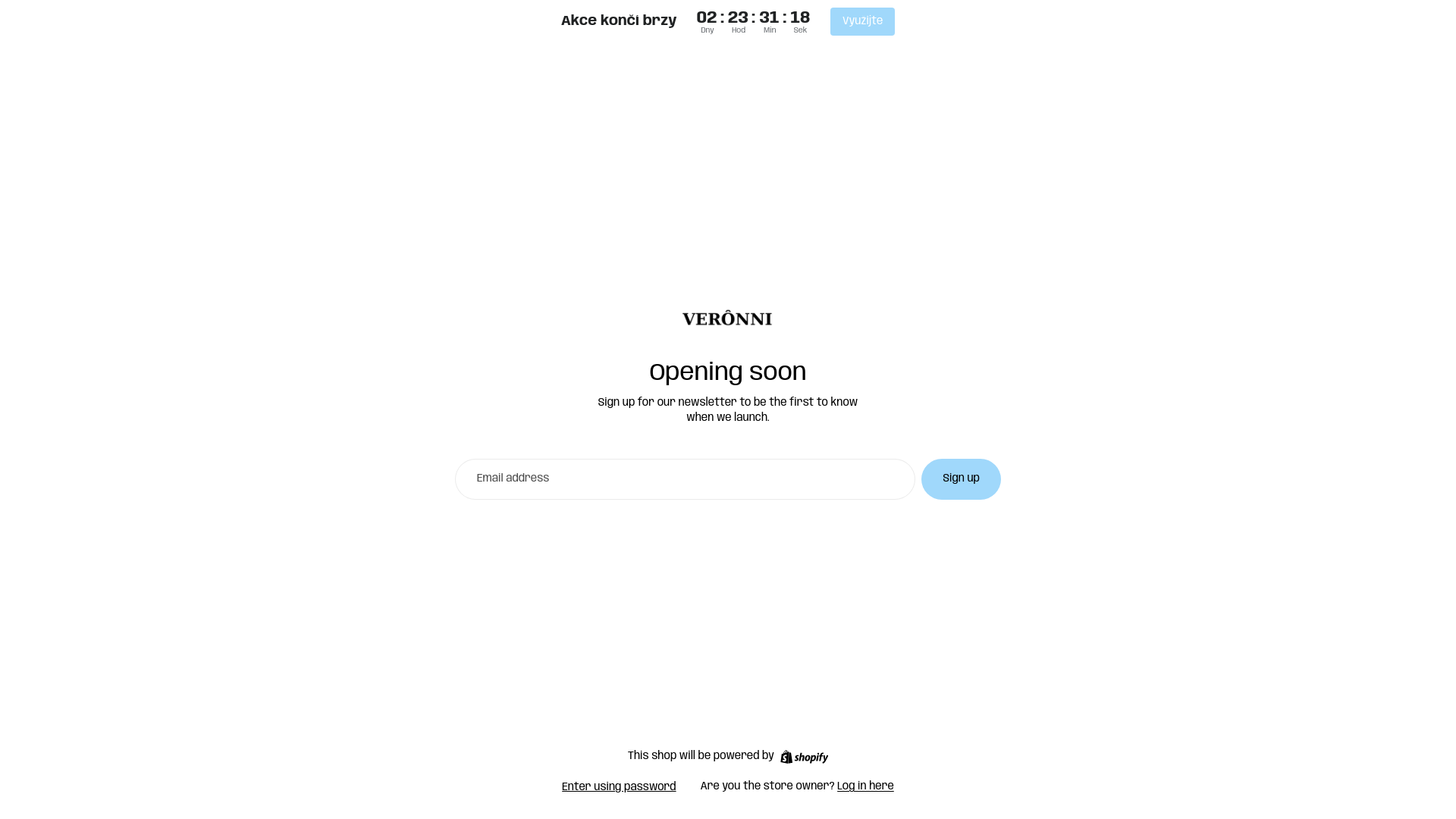 website screenshot of https://getveronni.com/