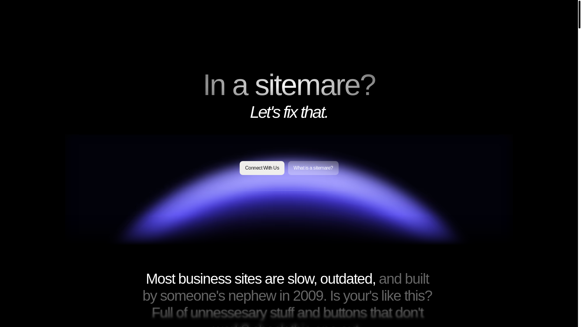 website screenshot of https://sitemare.co/