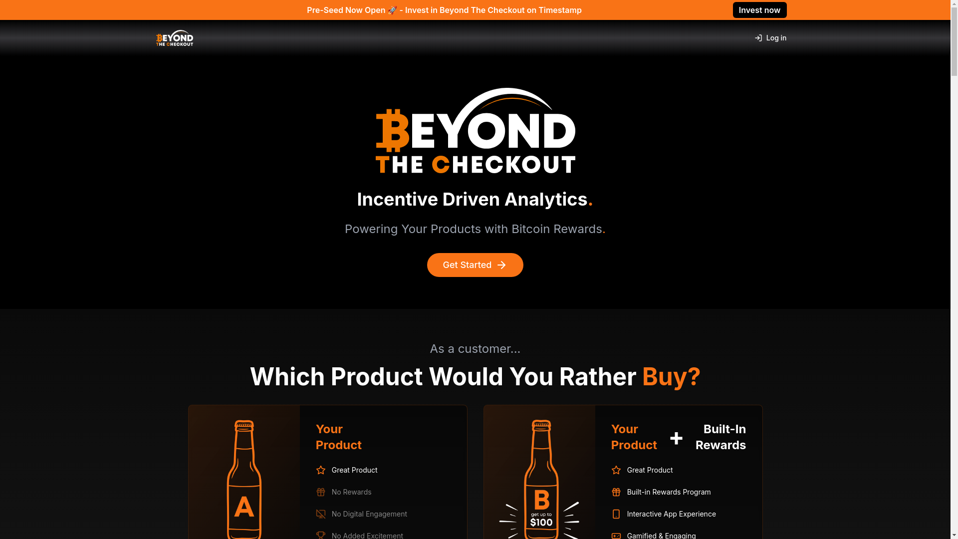 website screenshot of https://beyondthecheckout.info/