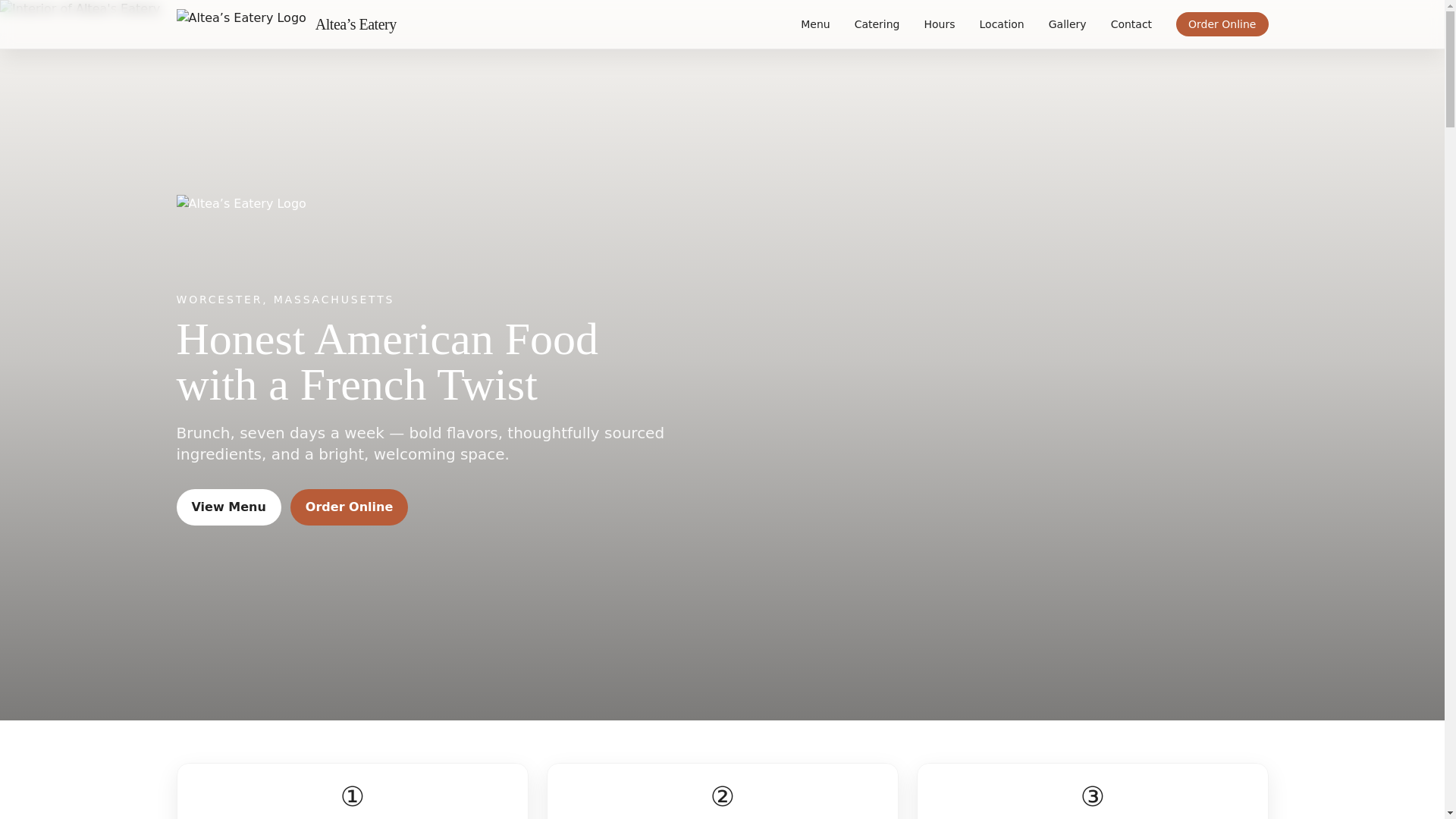 website screenshot of https://alteaseatery.net/