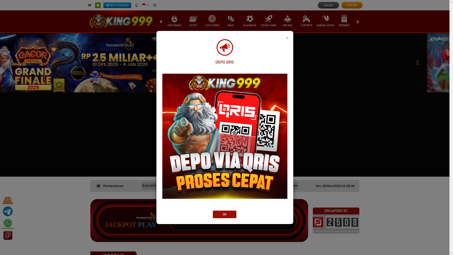 website screenshot of https://king999manjat.com/