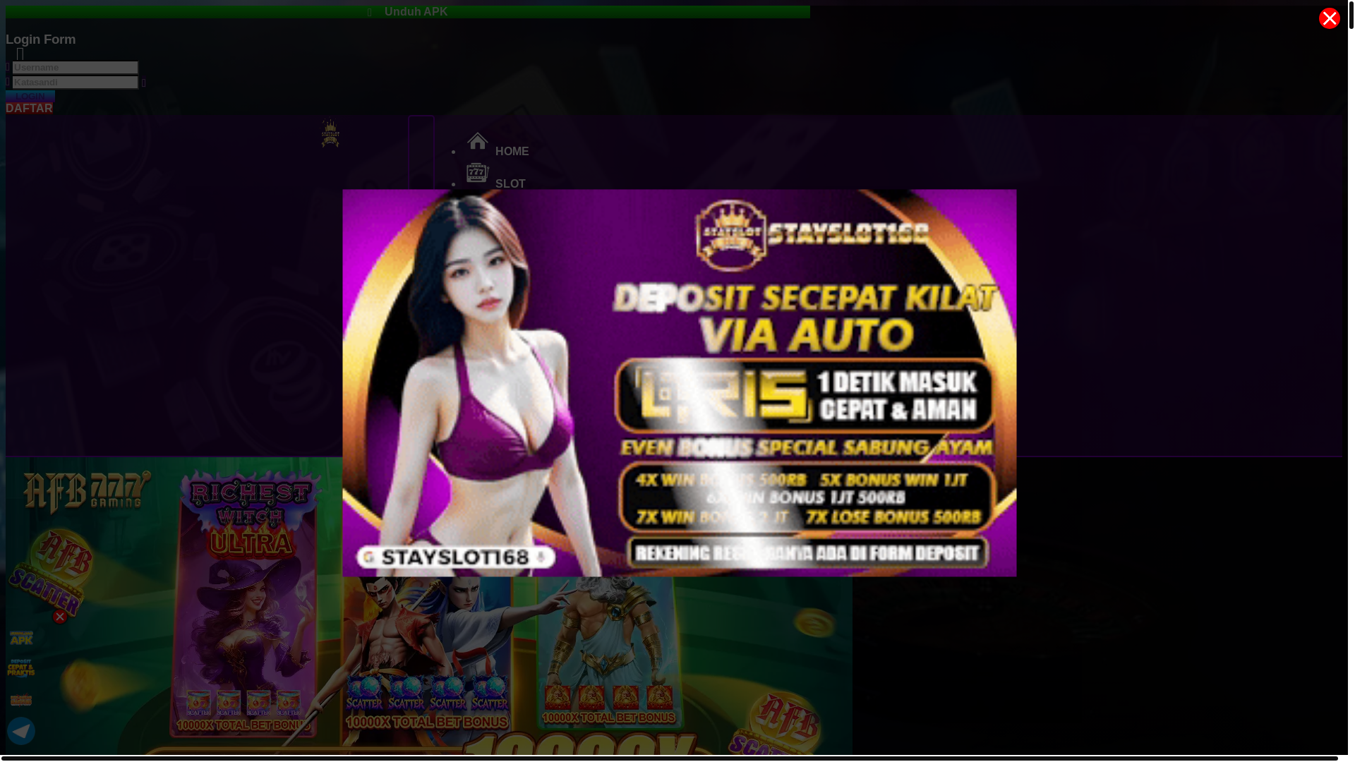 website screenshot of https://stayjackpot168.com/