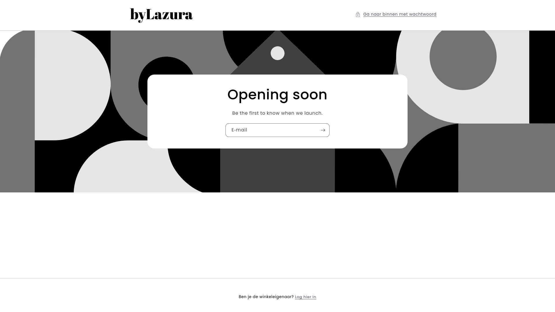 website screenshot of https://bylazura.nl/