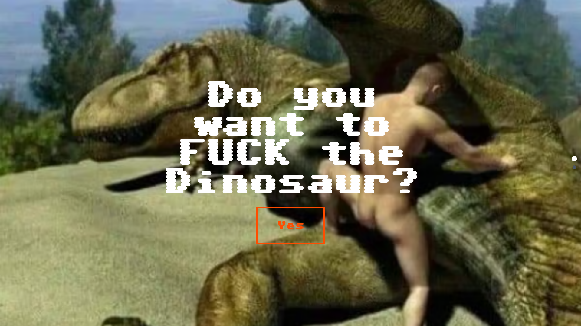 website screenshot of https://fuckingdinosaur.fun/