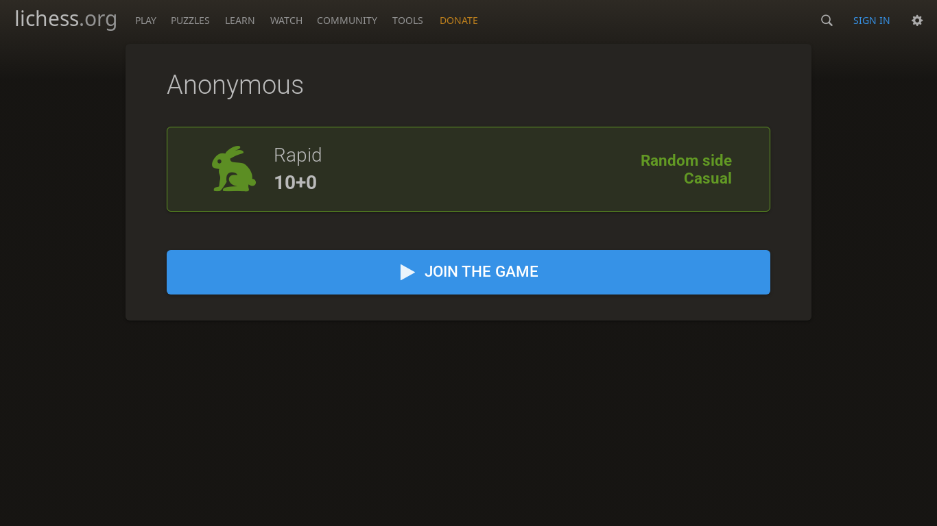 website screenshot of https://lichess.org/DEGSmX2v