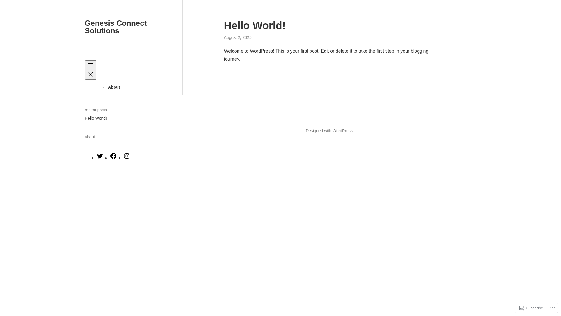 website screenshot of https://genesis-connect-solutions.com/
