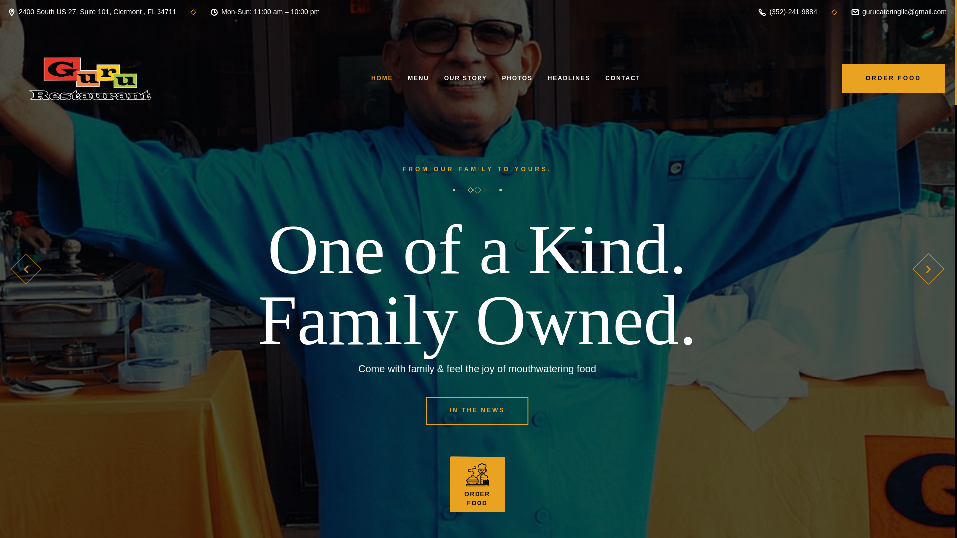 website screenshot of https://gururestaurantclermont.pages.dev/