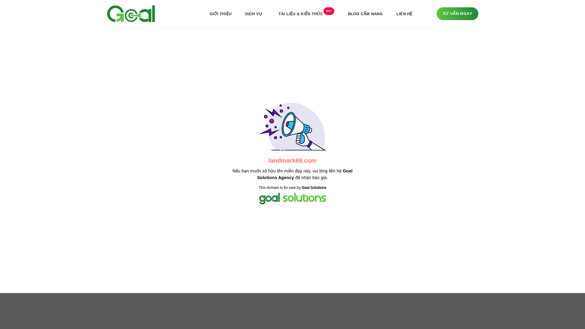 website screenshot of https://landmark69.com/
