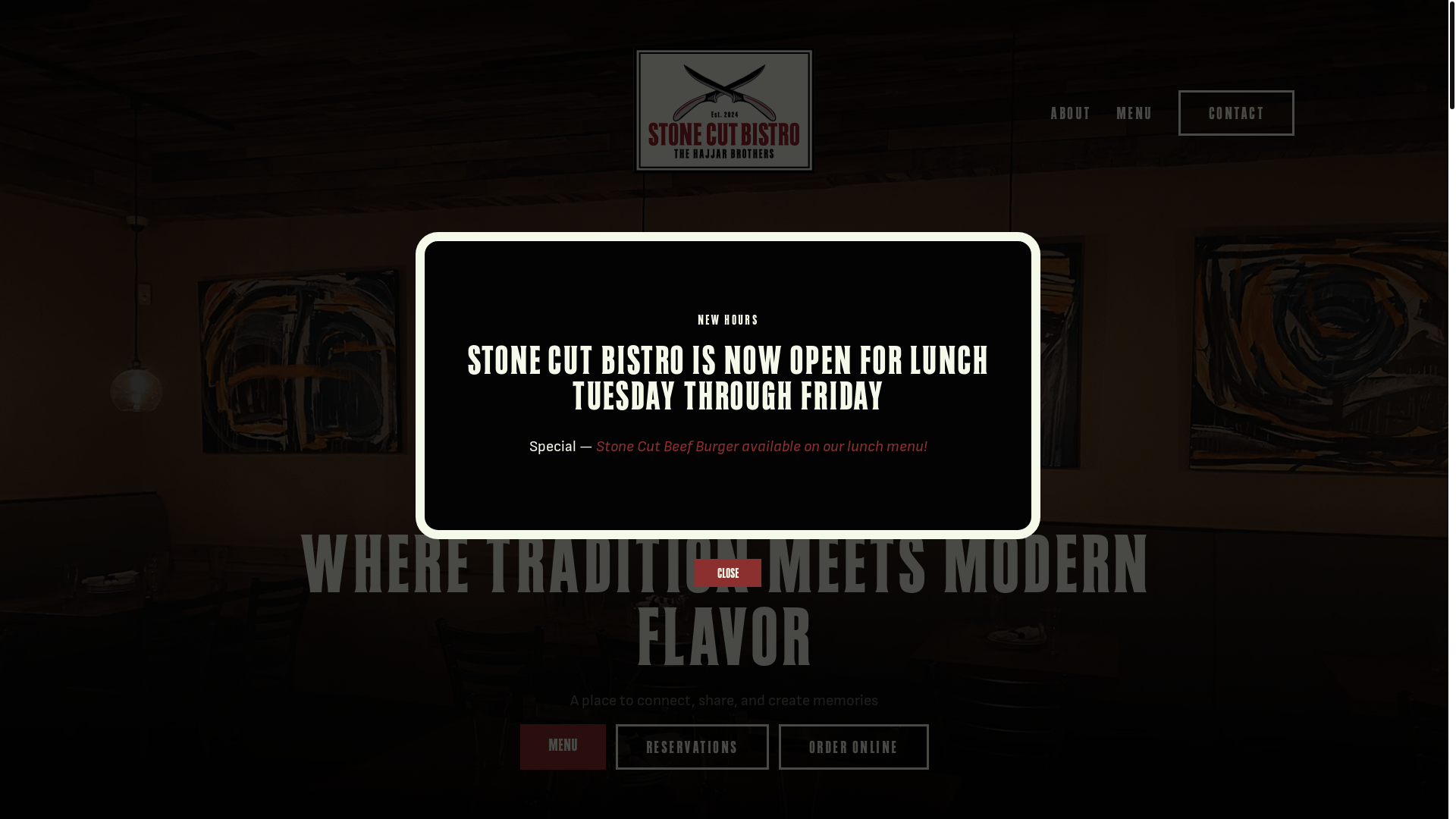 website screenshot of https://stone-cut-bistro.pages.dev/