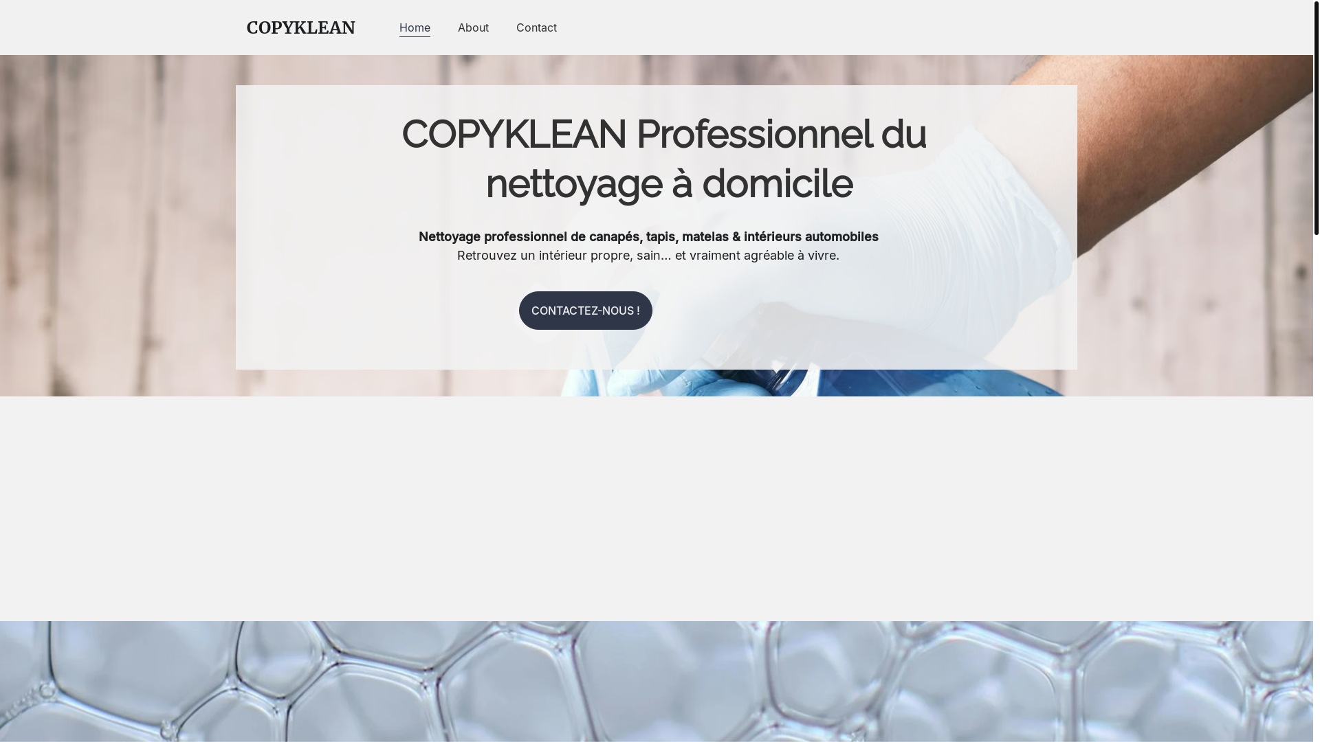 website screenshot of https://copyklean.com/
