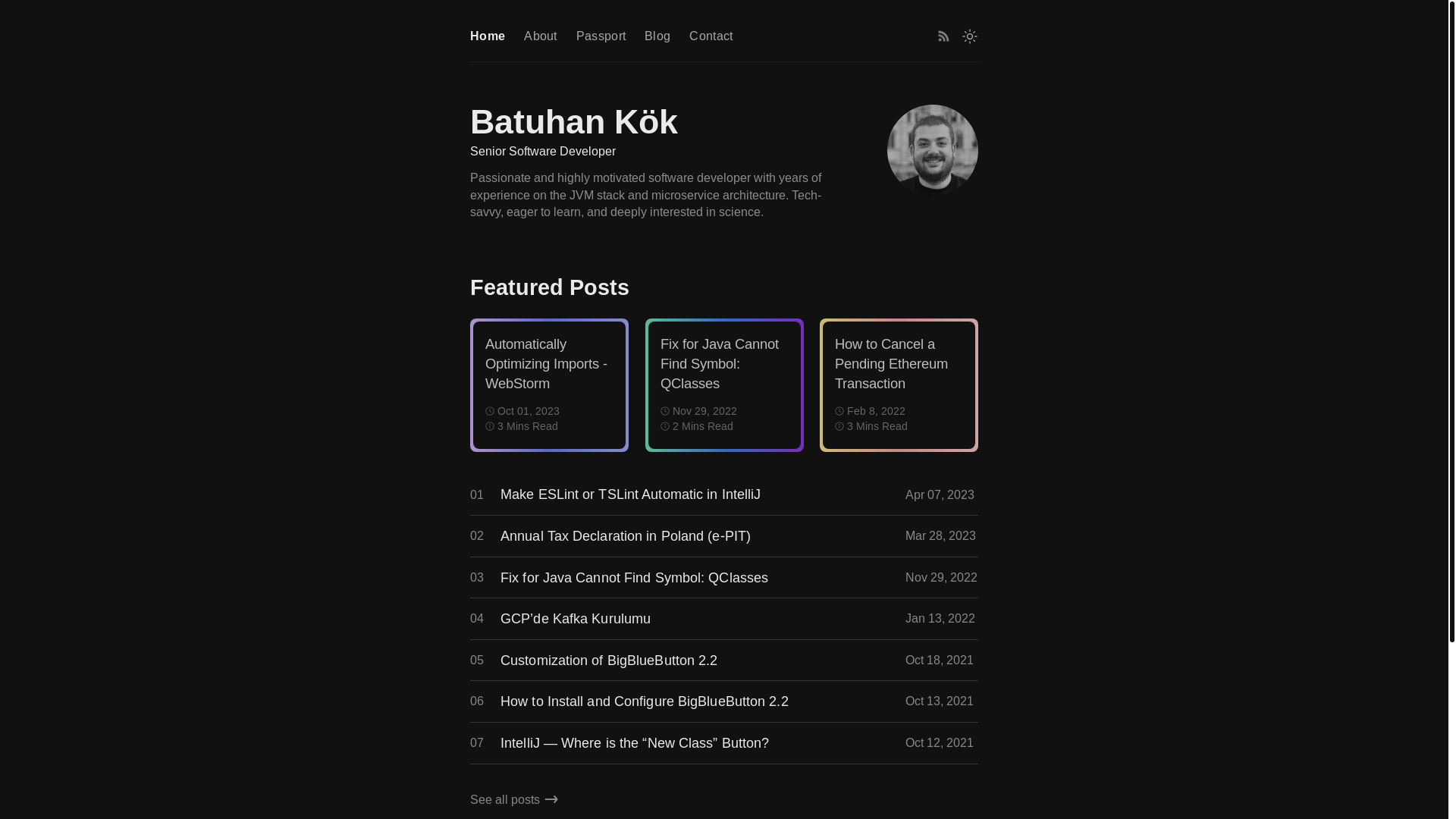 website screenshot of https://batuhan-me.pages.dev/