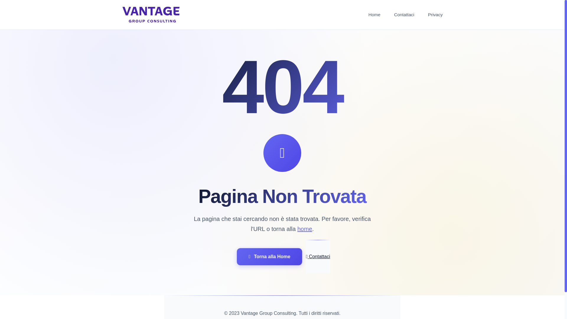 website screenshot of https://vantagegroupconsulting.com/