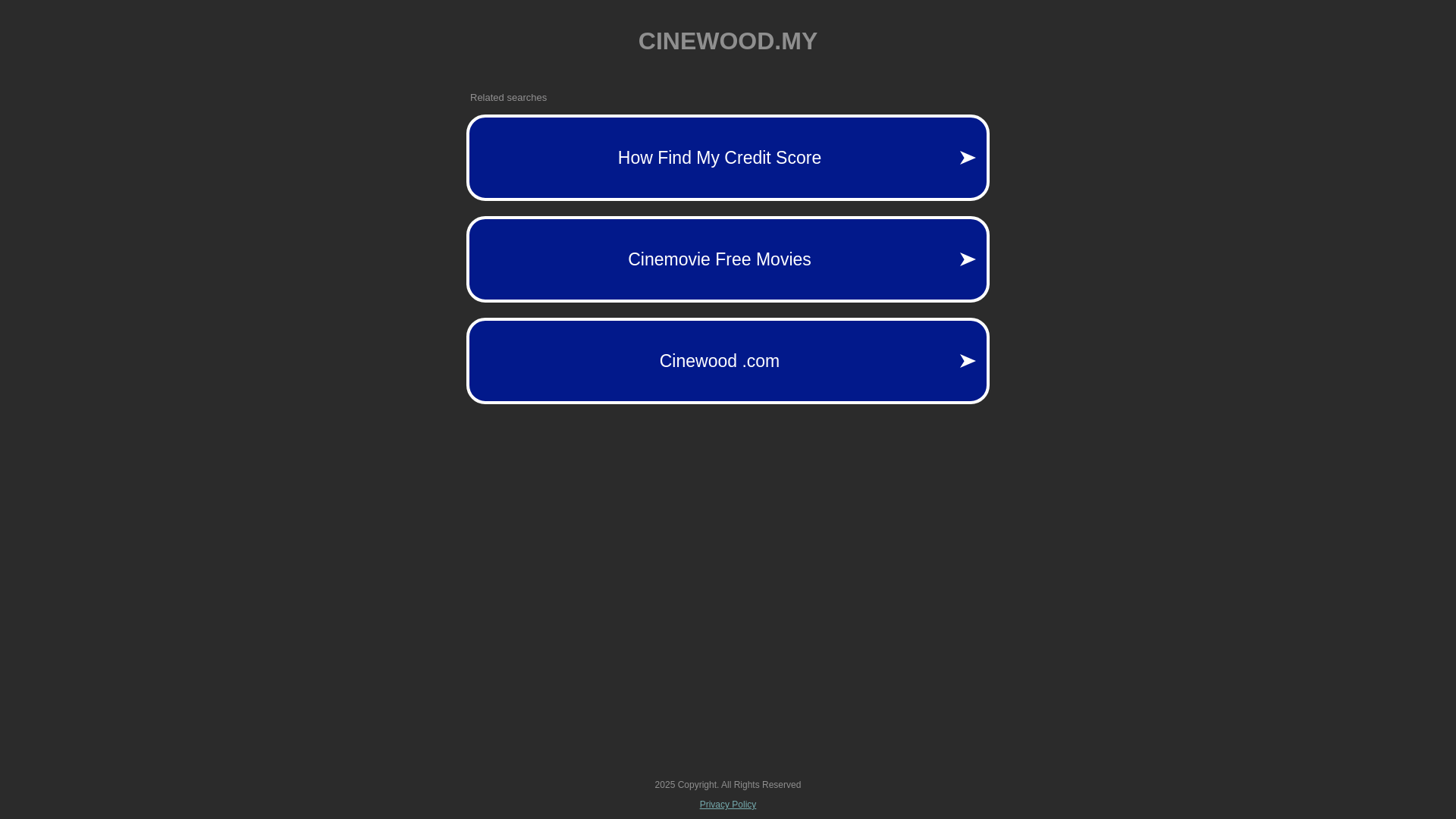 website screenshot of https://cinewood.my/