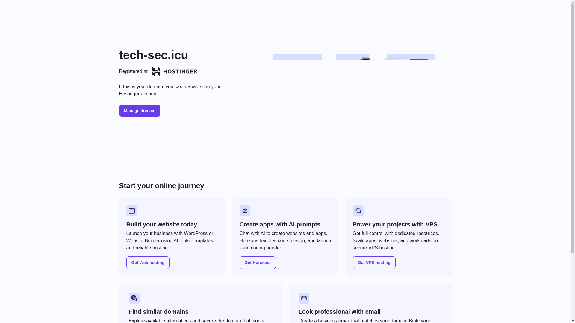 website screenshot of https://tech-sec.icu/