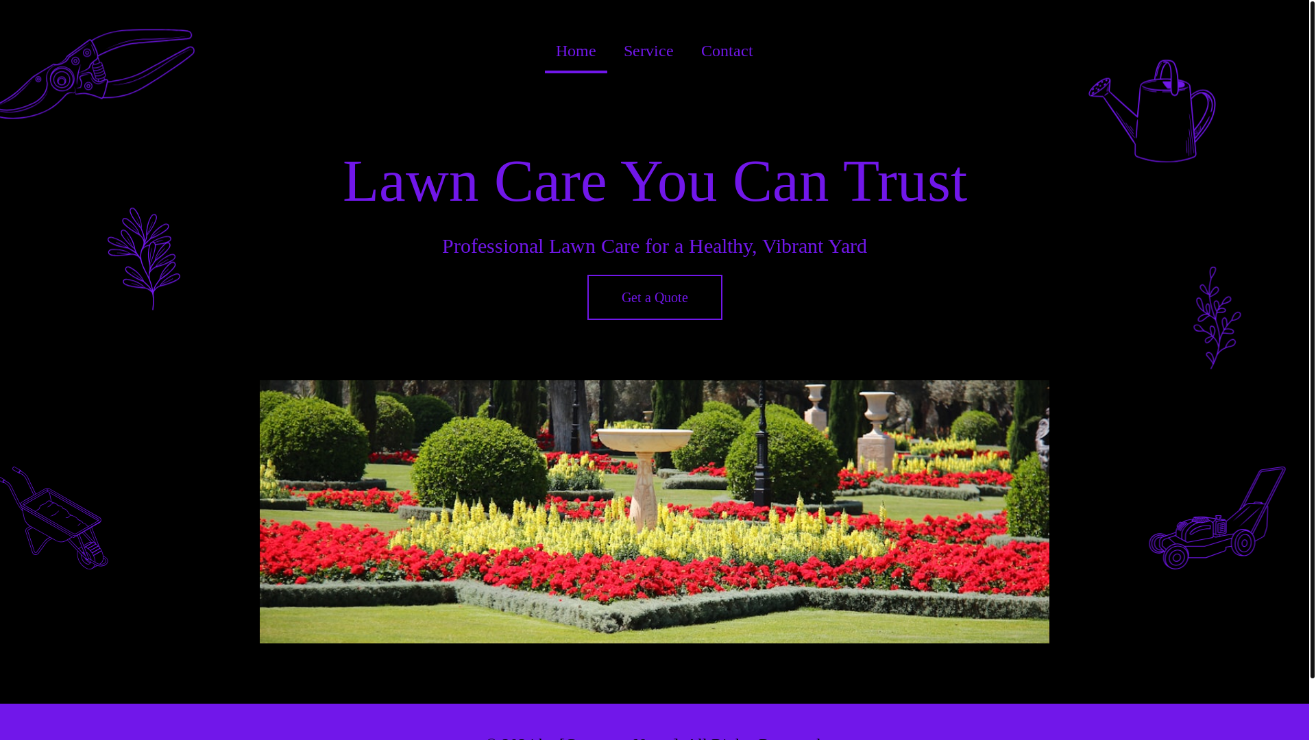 website screenshot of https://donerightlawnandlandscape.com/