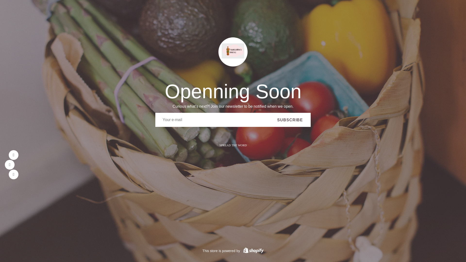 website screenshot of https://thangammasnacks.in/