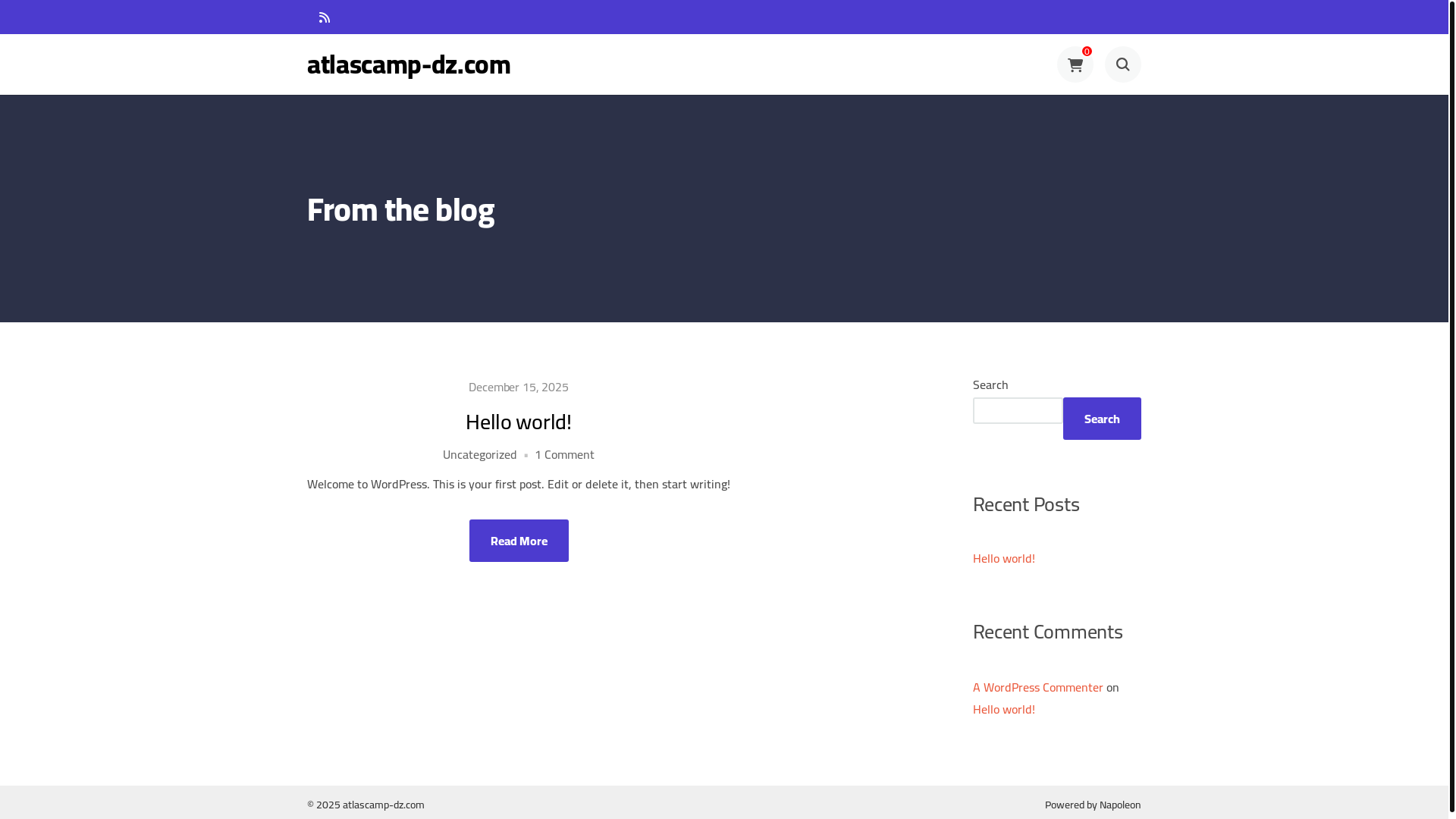 website screenshot of https://atlascamp-dz.com/