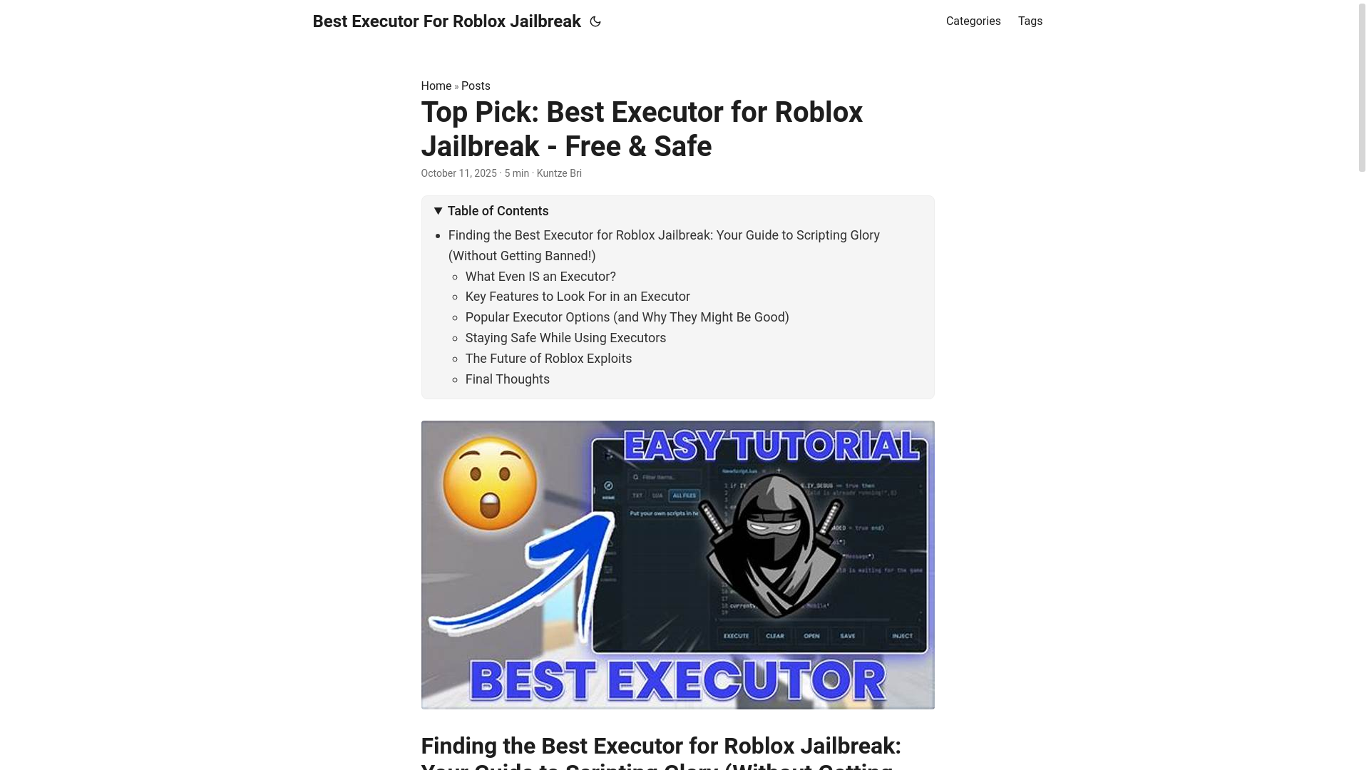 website screenshot of https://best-executor-for-roblox-jailbreak.pages.dev/
