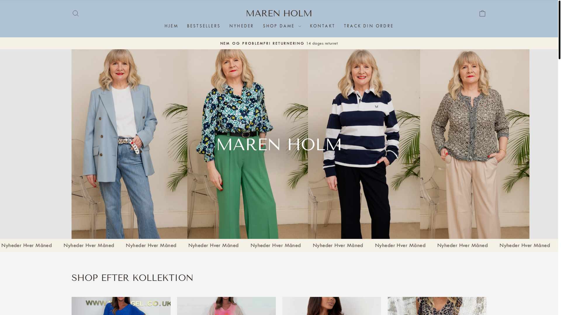 website screenshot of https://maren-holm.com/