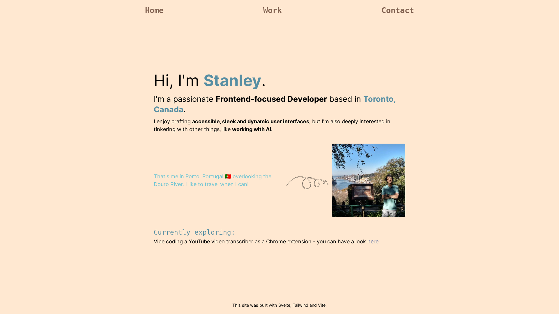 website screenshot of https://personal-website-drh.pages.dev/
