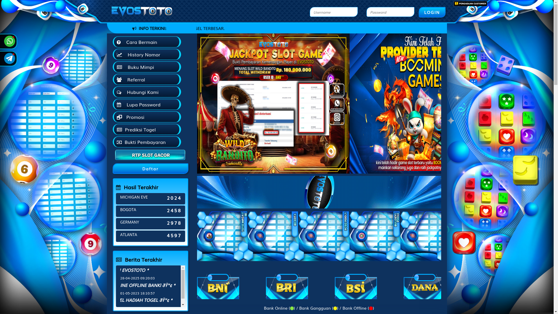 website screenshot of https://evosmandalika.com/