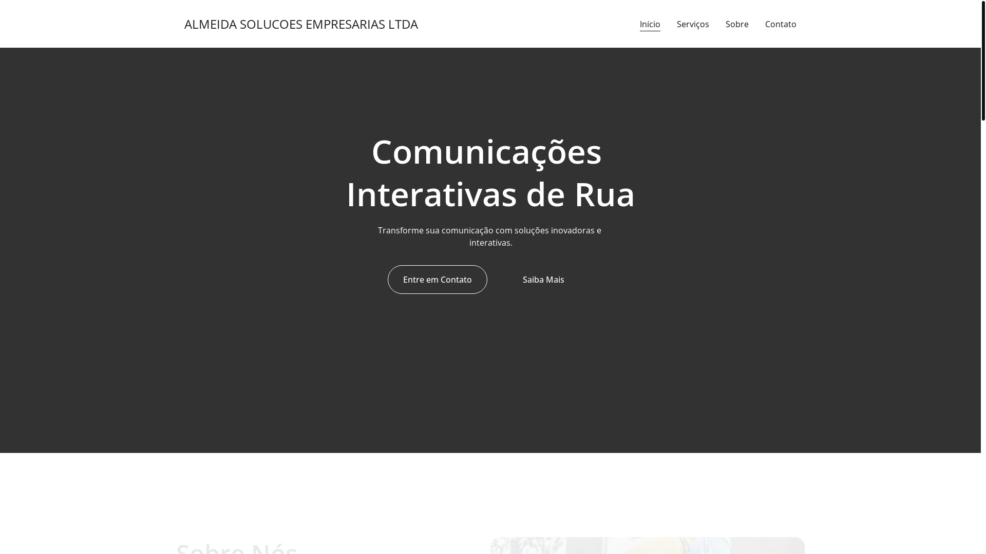 website screenshot of https://almeidasolucoes.shop/