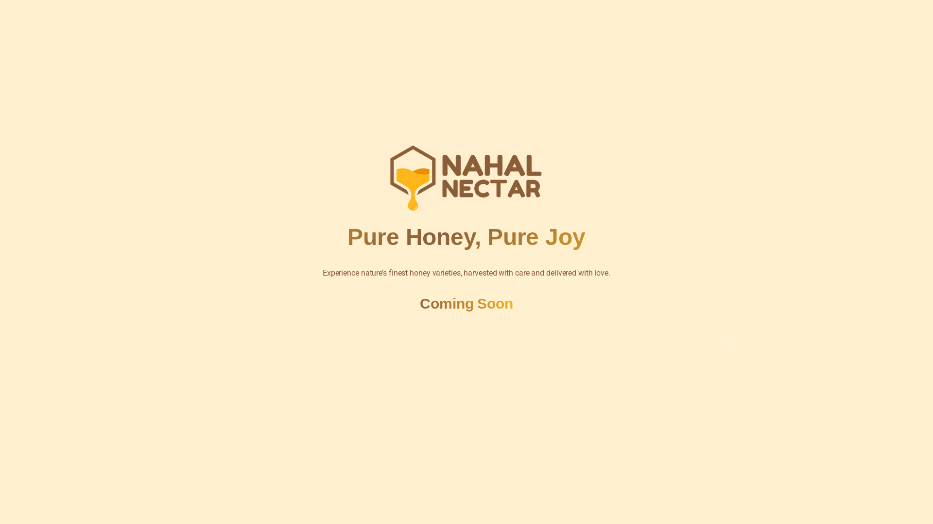 website screenshot of https://nahalnectar.com/