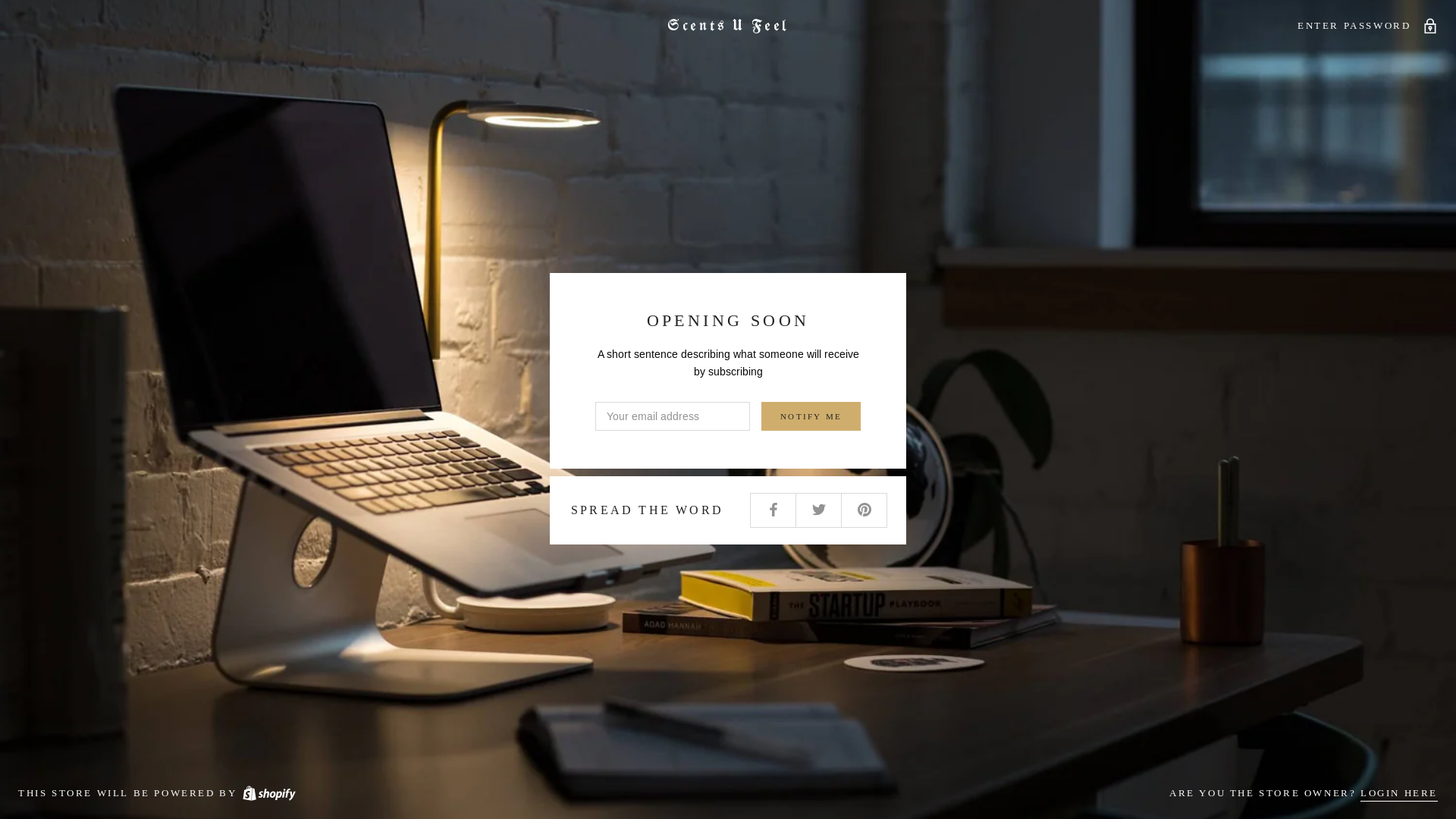 website screenshot of https://scentsufeel.com/