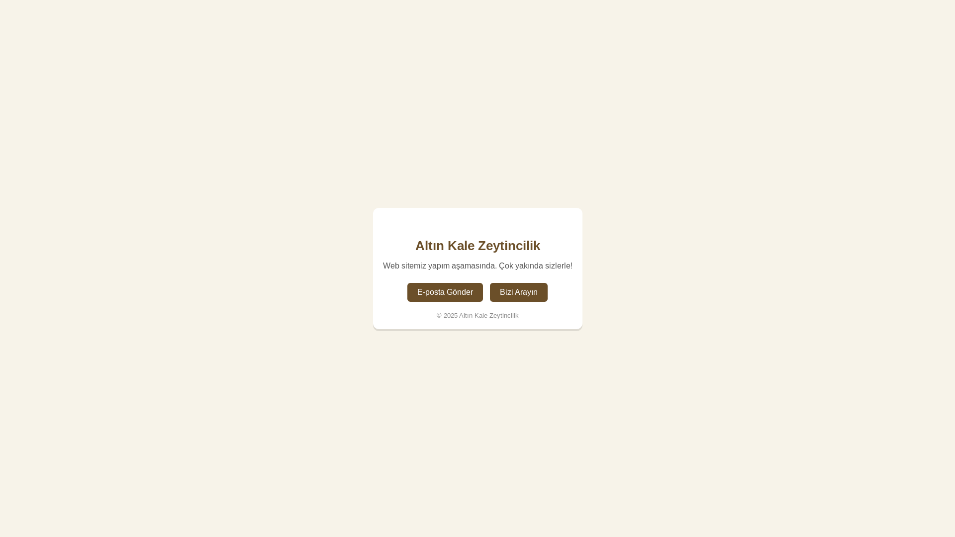website screenshot of https://altinkalezeytincilik.com/