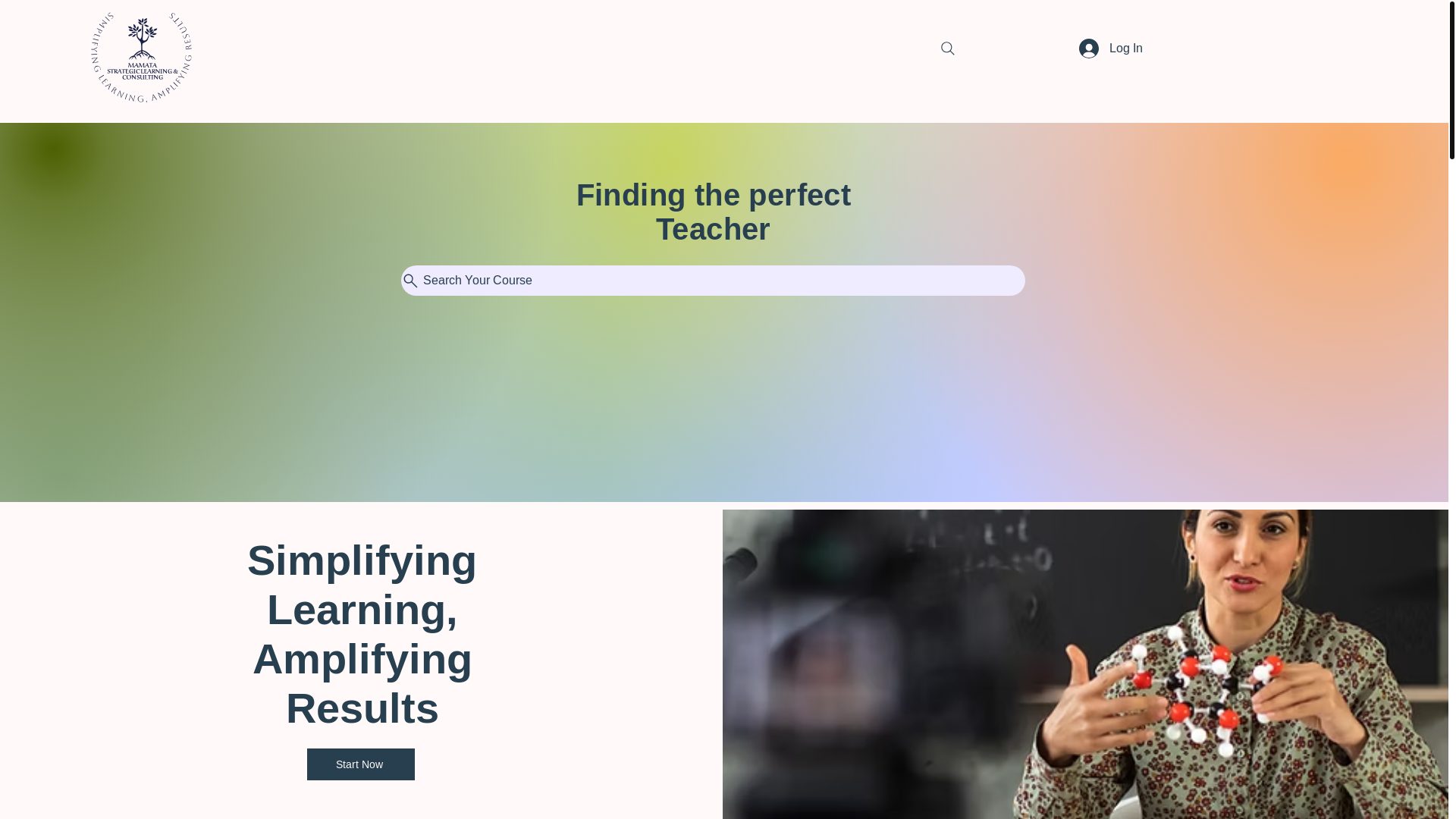 website screenshot of https://strategiclearning.co.in/