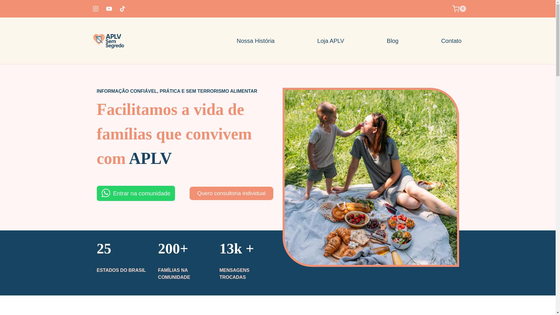 website screenshot of https://aplvsemsegredo.com.br/