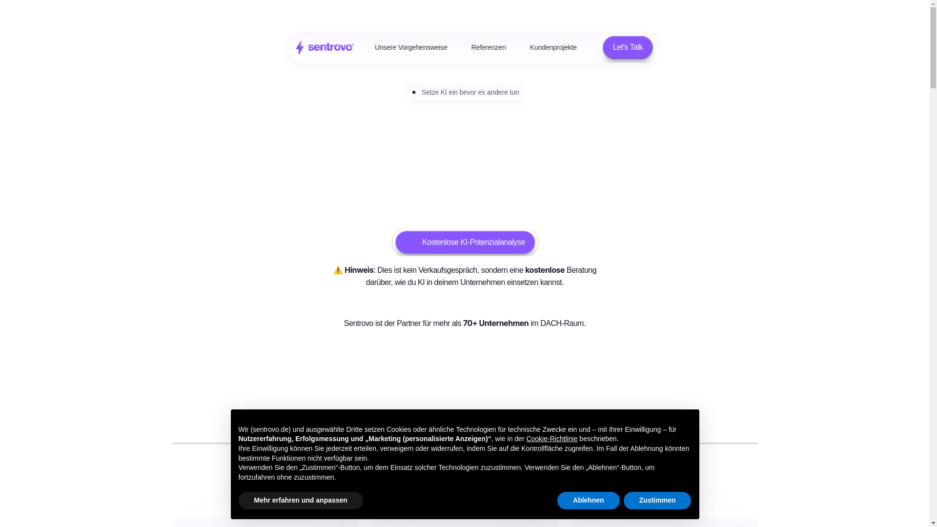 website screenshot of https://sentrovo-mail.de/