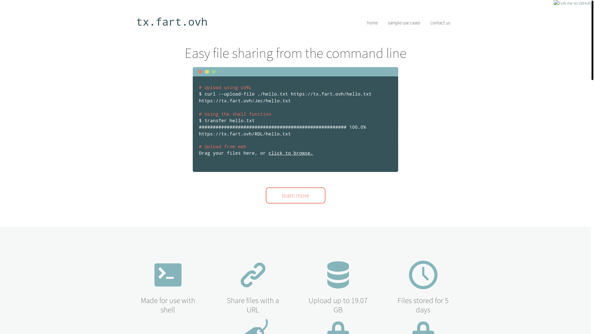website screenshot of https://arnoux.ovh/