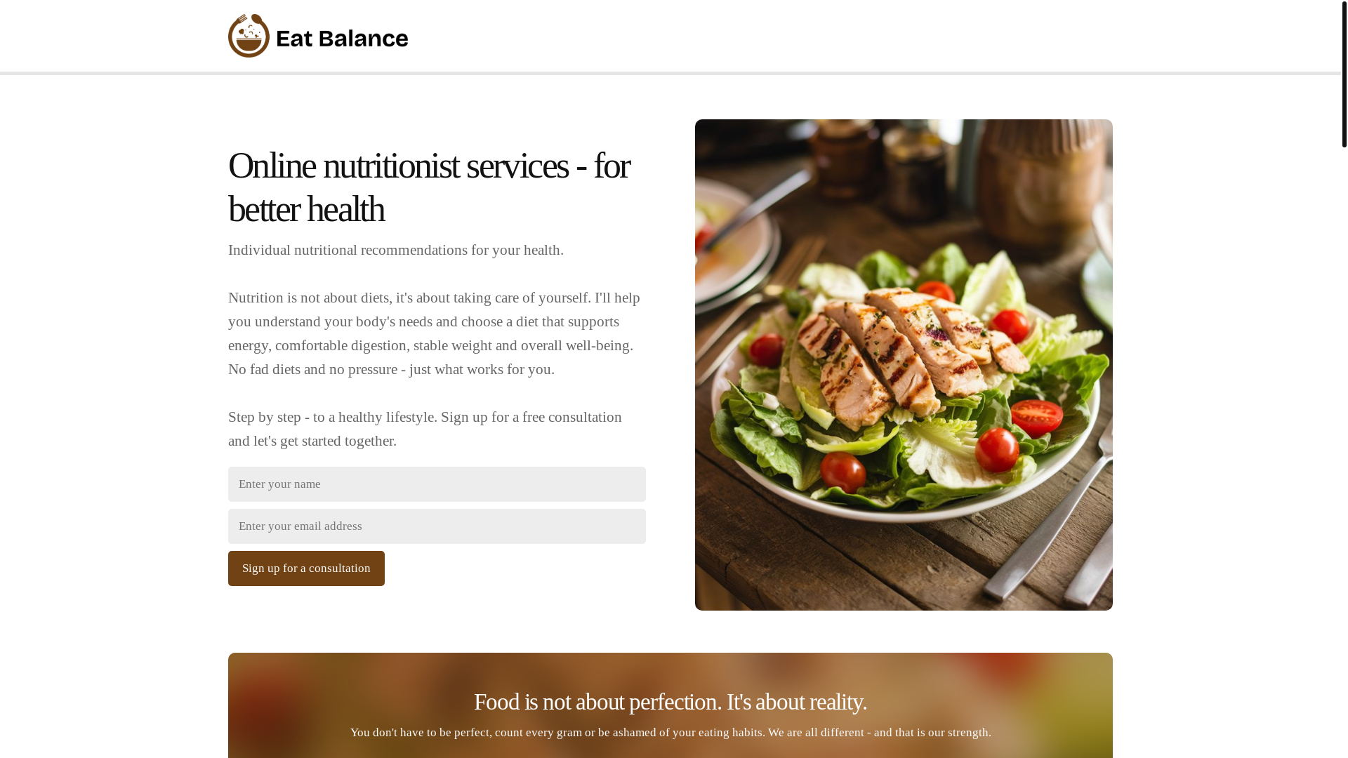 website screenshot of https://eatbalancens.info/