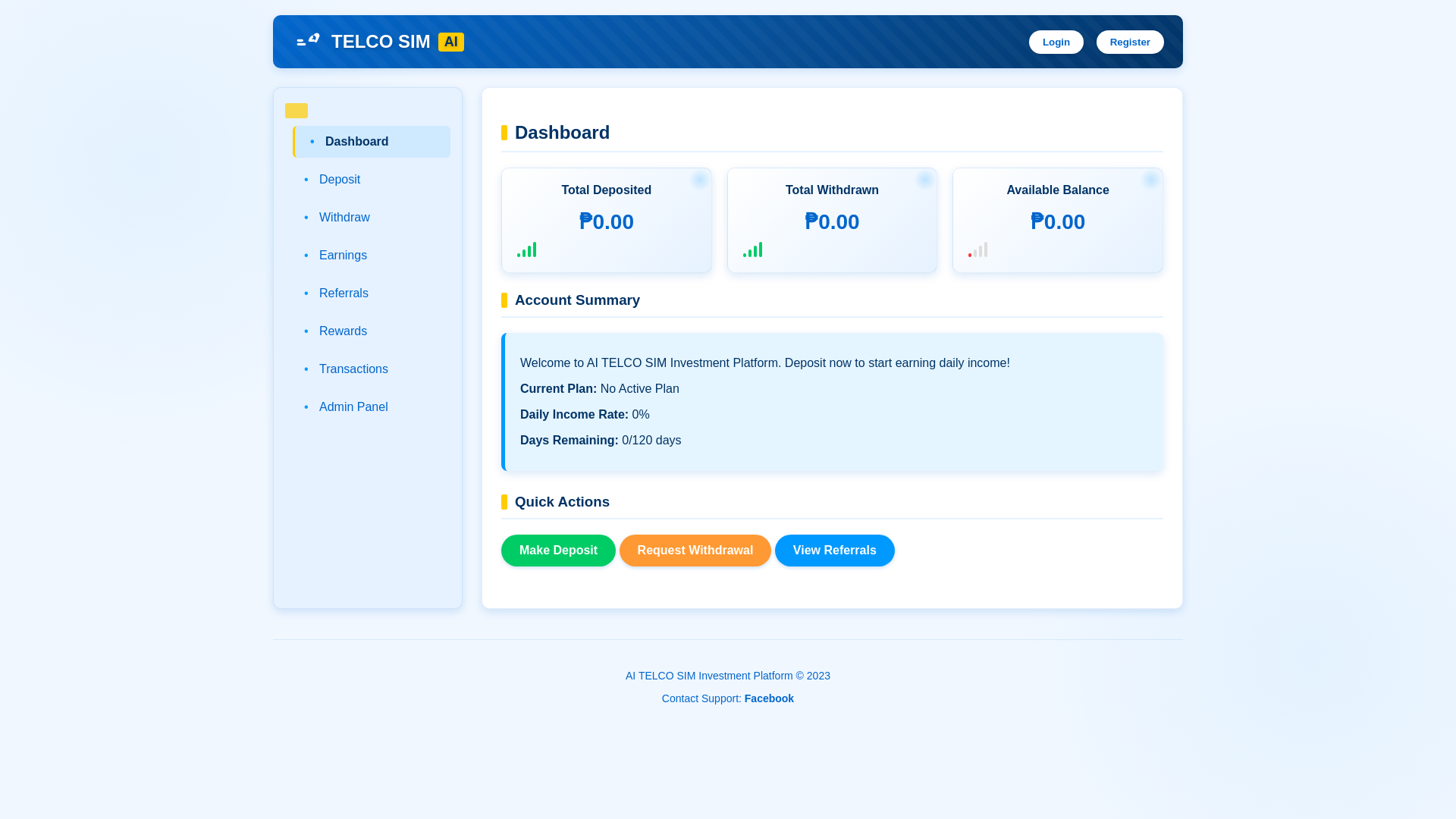 website screenshot of https://telco-sim.pages.dev/