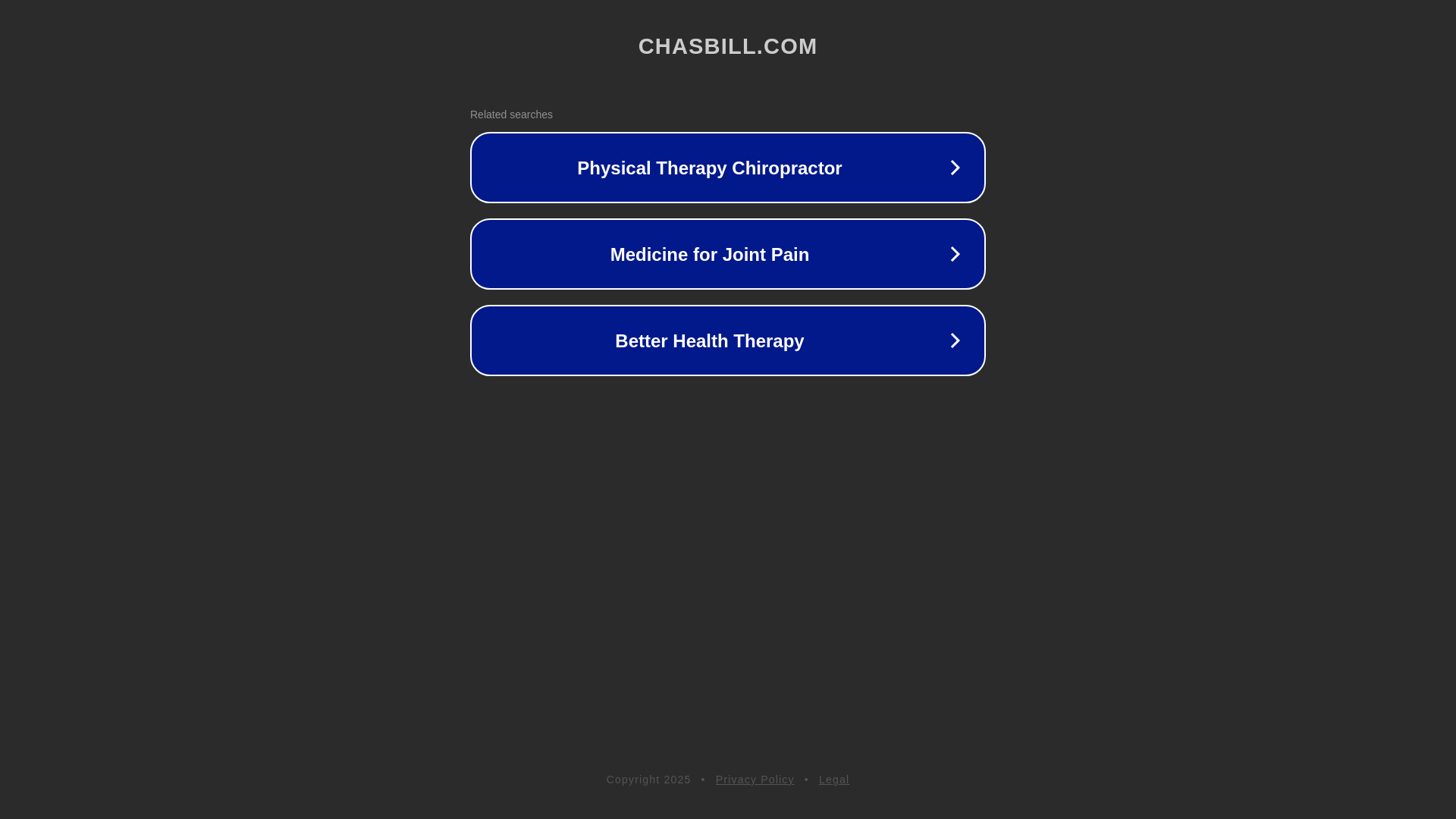 website screenshot of https://chasbill.com/