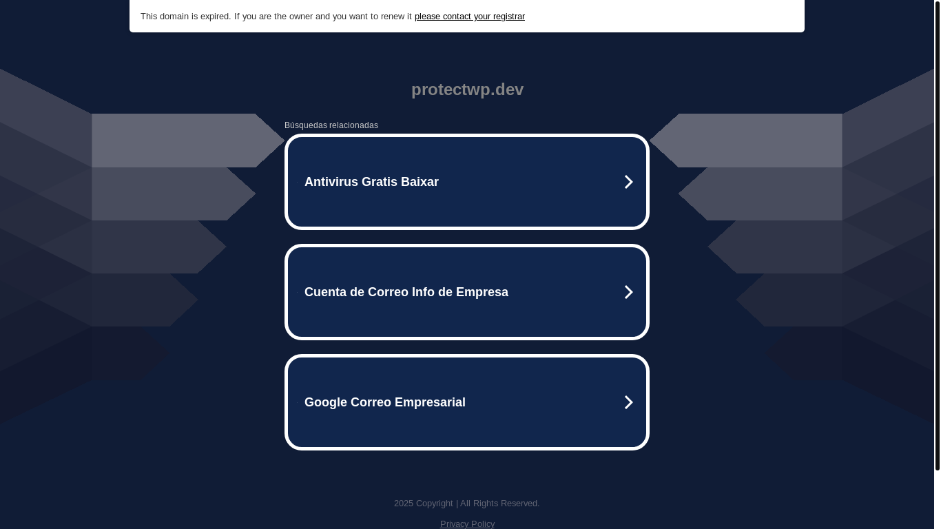 website screenshot of https://protectwp.dev/