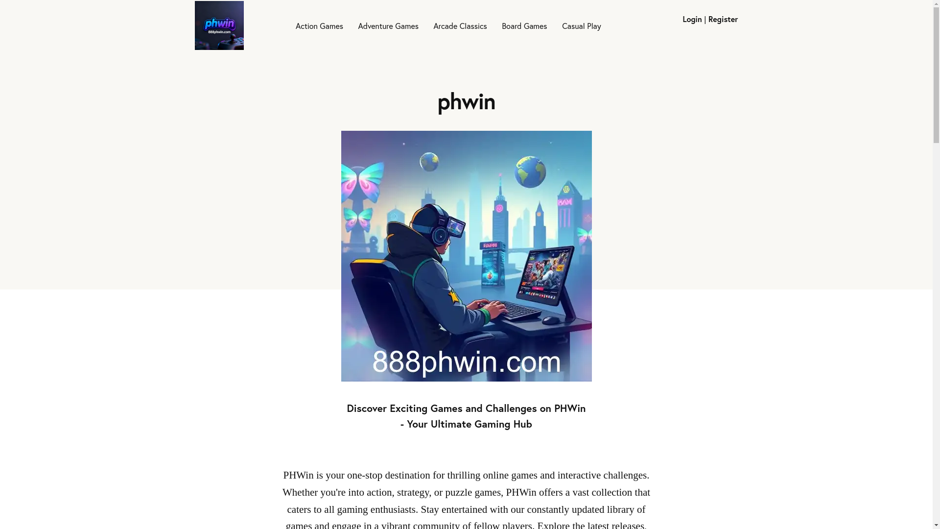 website screenshot of https://888phwin.com/