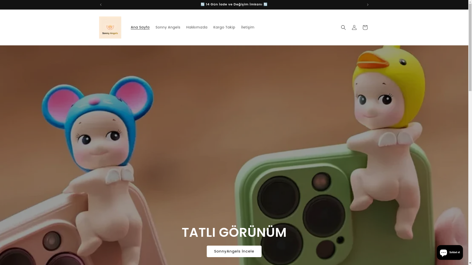 website screenshot of https://sonnyangels.com.tr/