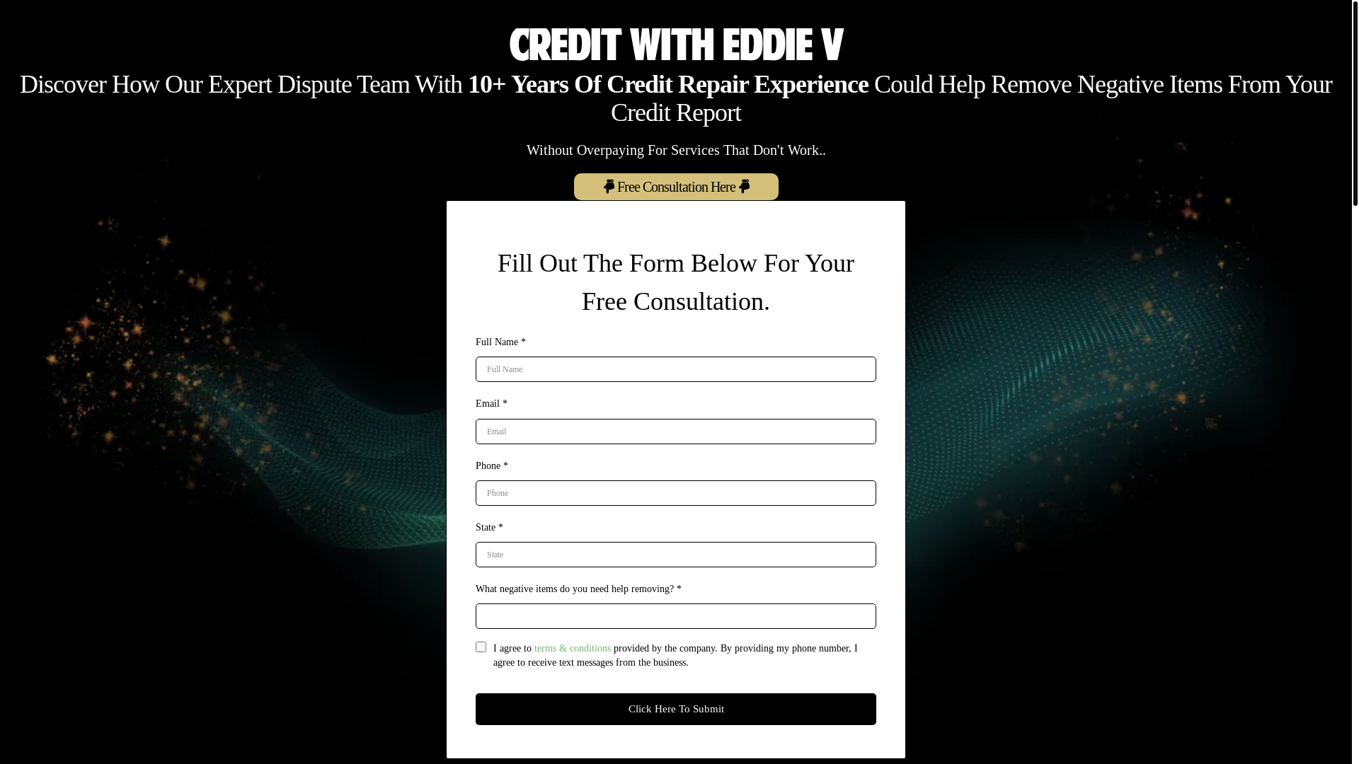 website screenshot of https://eddievcredit.com/