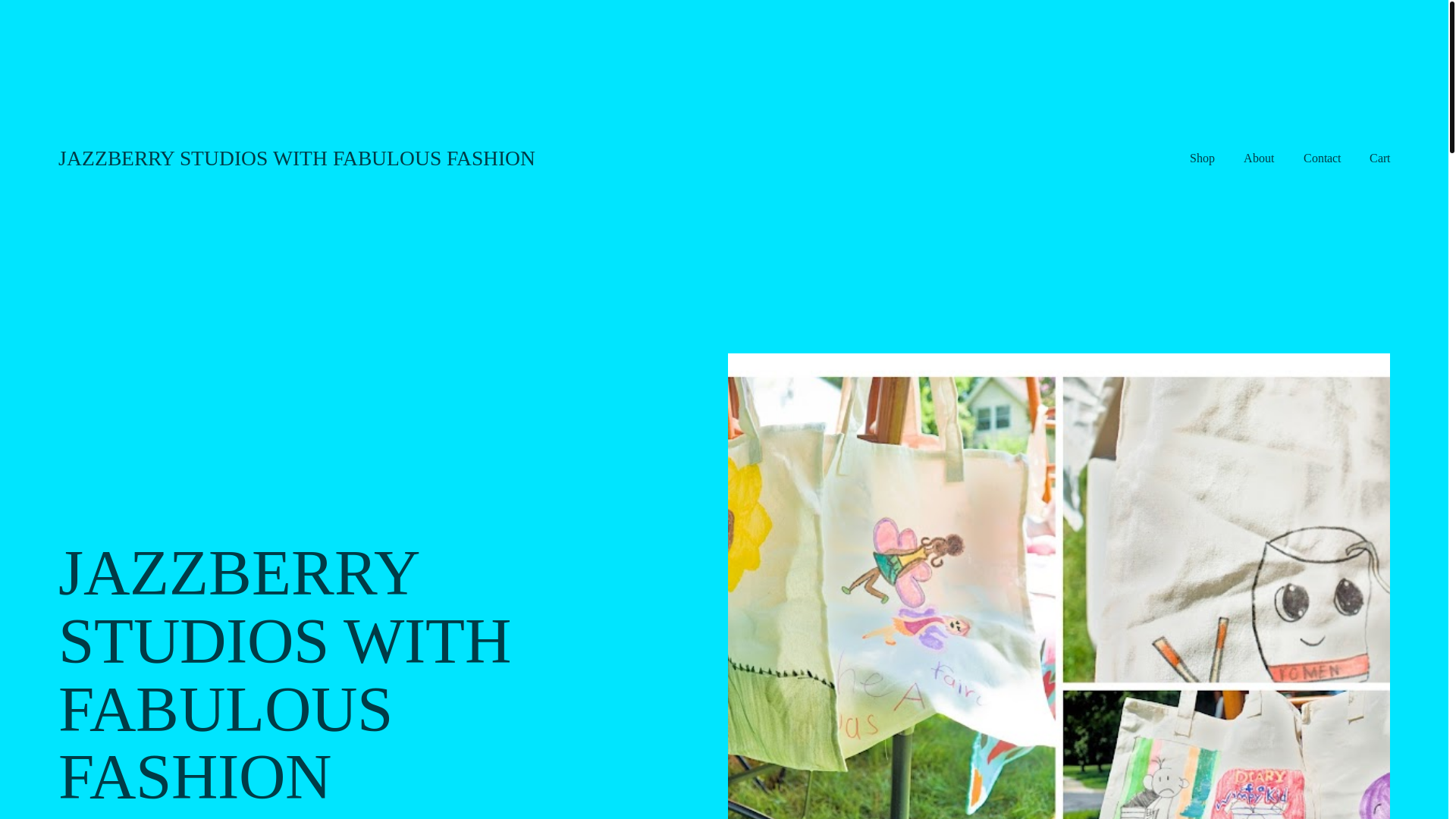 website screenshot of https://jazzberrystudios.art/