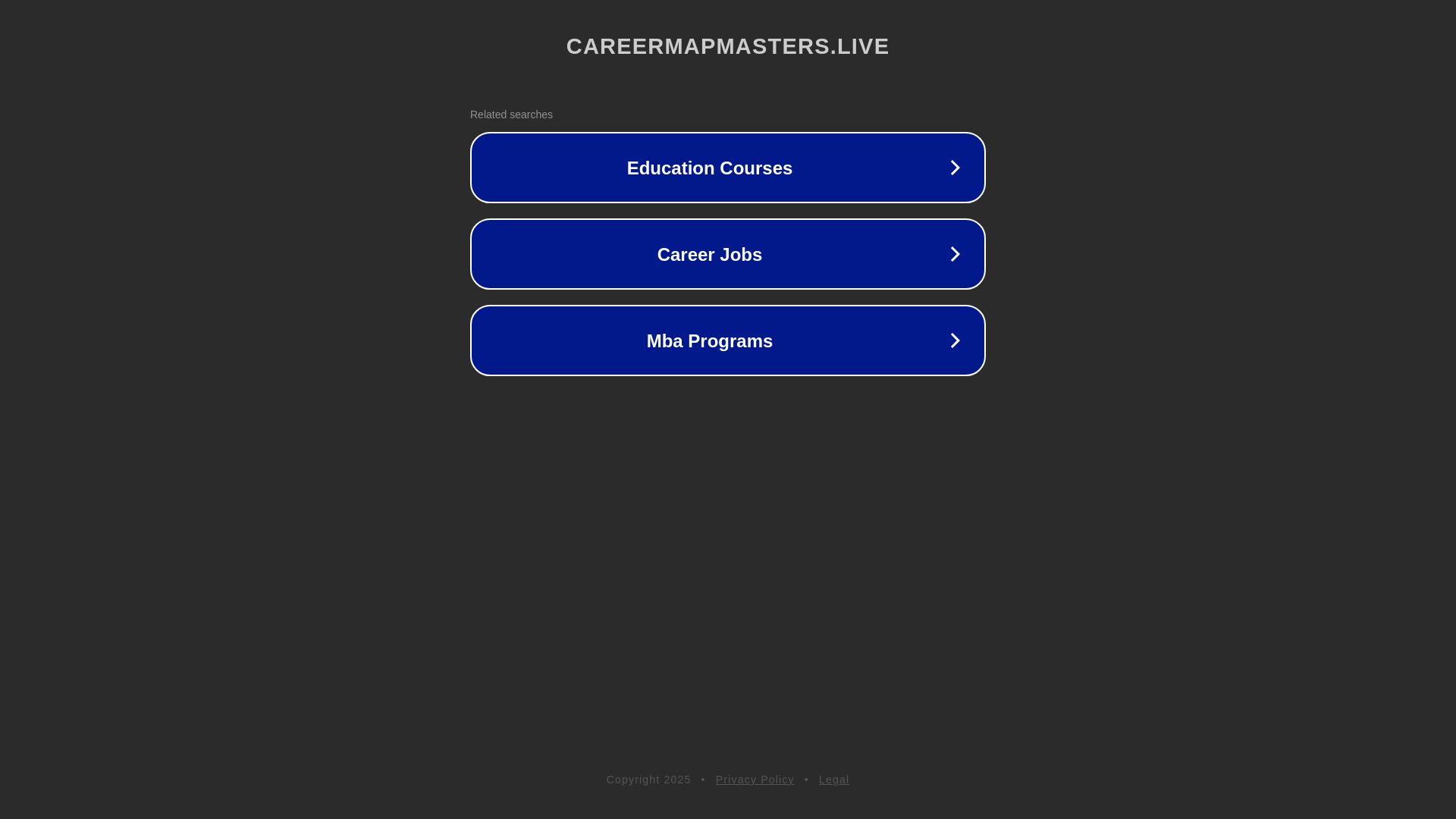 website screenshot of https://careermapmasters.live/